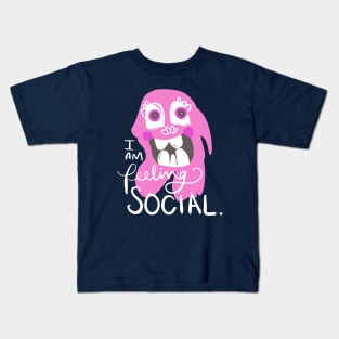 I Am Feeling Social Monster: Weird Funny Awkward Creature Kids T-Shirt